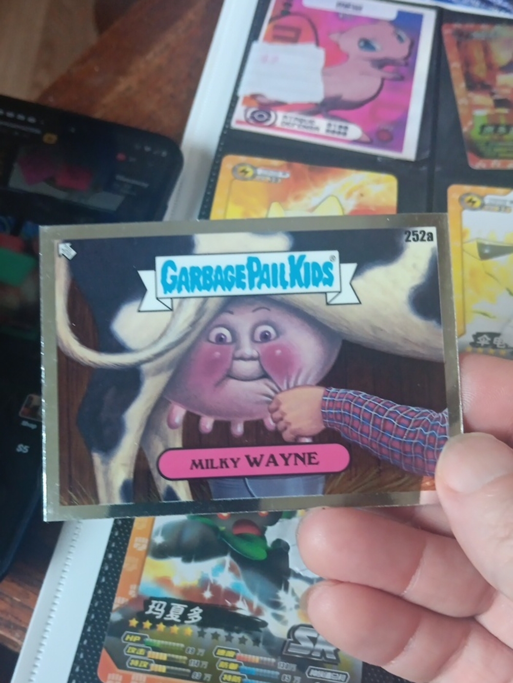 Garbage Pail Kids Milky Wayne Trading Card - Pink